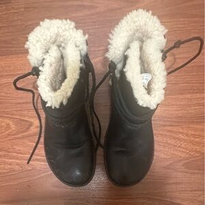 UGG Black Boots with Cream Lining